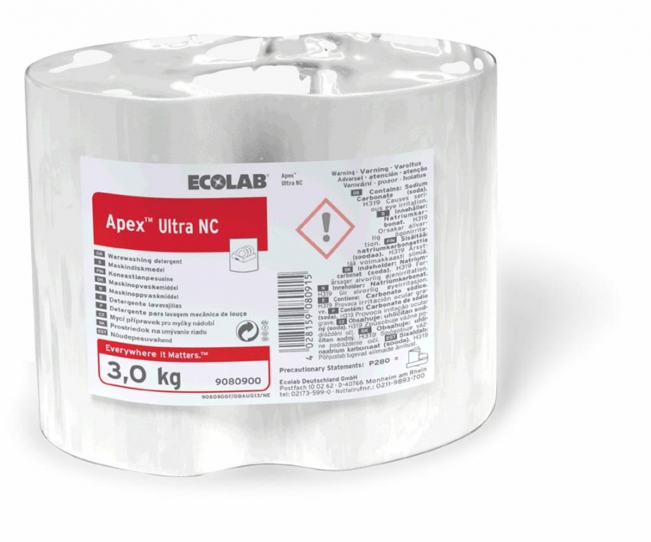 Ecolab Apex Ultra NC 4x3 kg. - Ecolab - Groothandel in schoonmaakartikelen, reinigingsmiddelen en -machines
