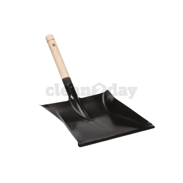 Stofblik metaal zwart steel hout 10 st.