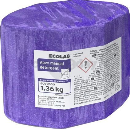Ecolab Apex Manual Detergent 2x1,36kg.