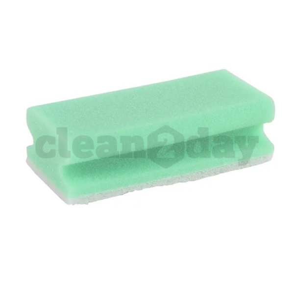 Schuurspons met grip Groen / Wit 5 st.