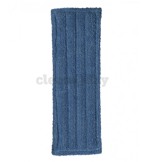 Vlakmop velcro 47 cm microvezel blauw