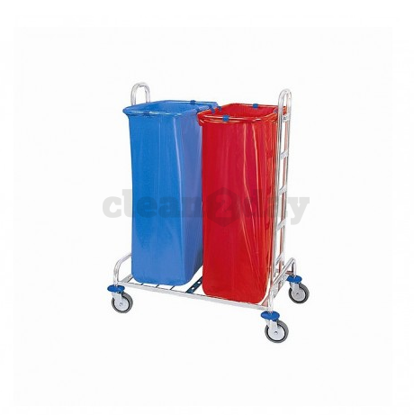 Splast afvalwagen dubbel 2 x 120 ltr.