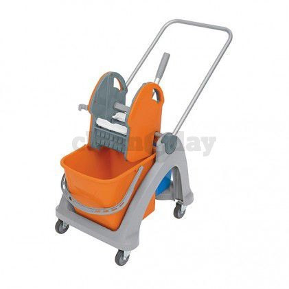Mopwagen kunststof 25 ltr. Oranje