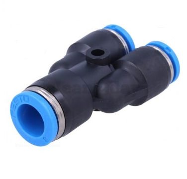 Insteekkoppeling Y 8 mm. kunststof