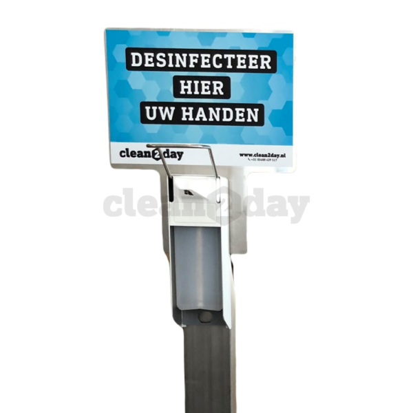 Imtras Desinfectiezuil RVS met elleboog