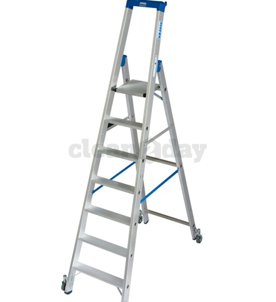 Krause Industrietrap 7 treden met wielen
