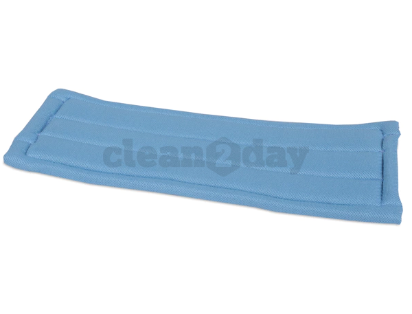 Glasmop microvezel recht 26 cm. Blauw