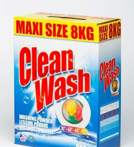 Clean Wash waspoeder 8 kg.